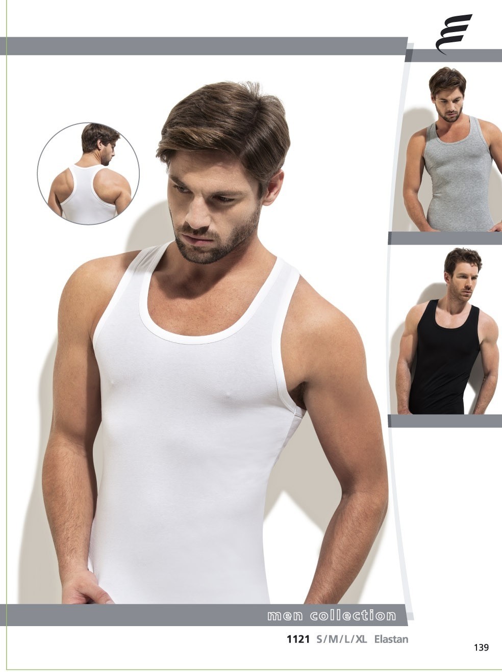 Pamuk Elastan Sporcu Atlet 3'lü Paket Erdem 1121 - Beyaz