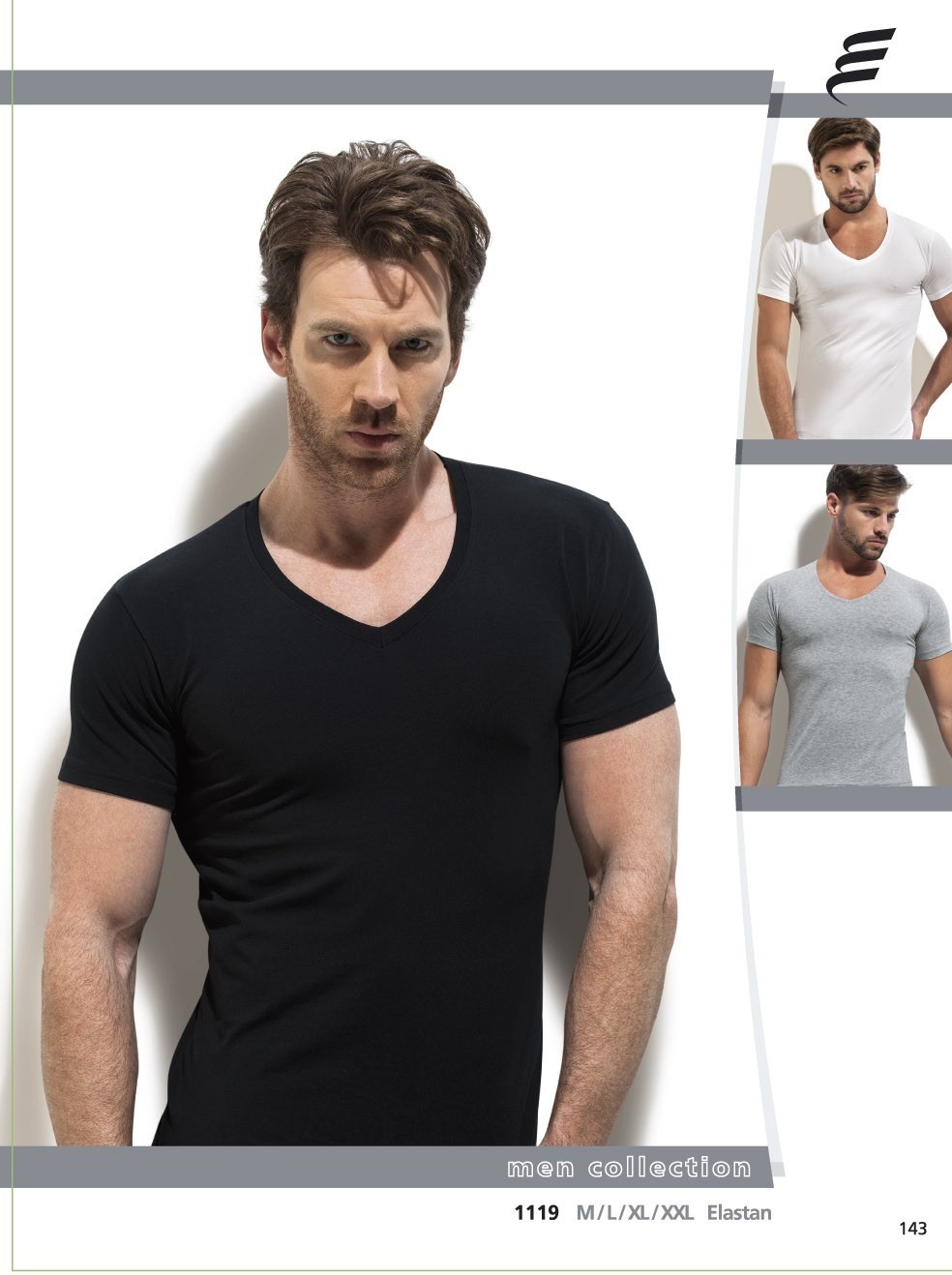 Erdem Pamuk Elastan V Yaka Erkek Atlet Erdem 1119 - Görsel 5