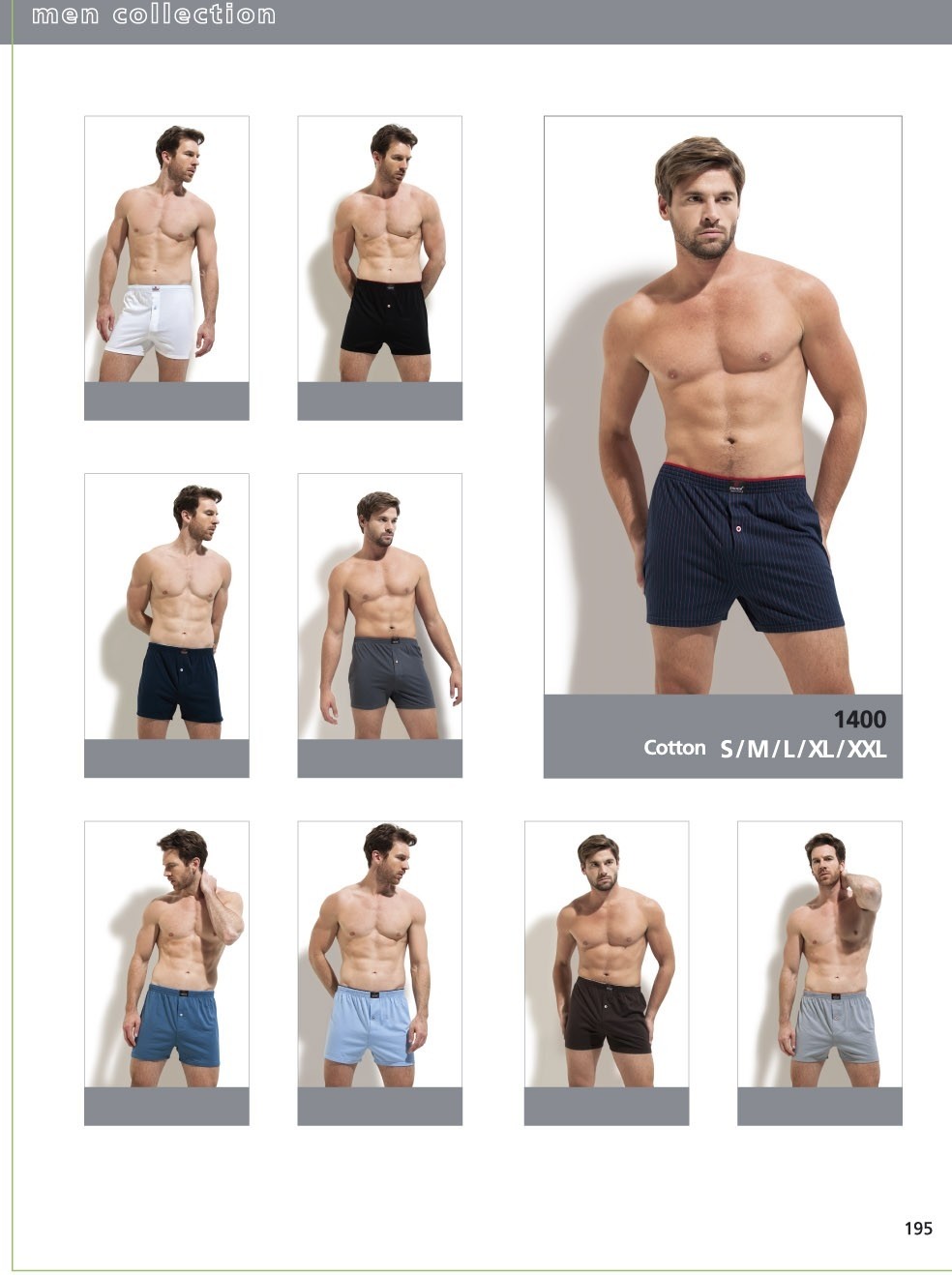 Pamuklu Esnek Bel Lastiği Erkek Boxer Erdem 1400 - Asorti