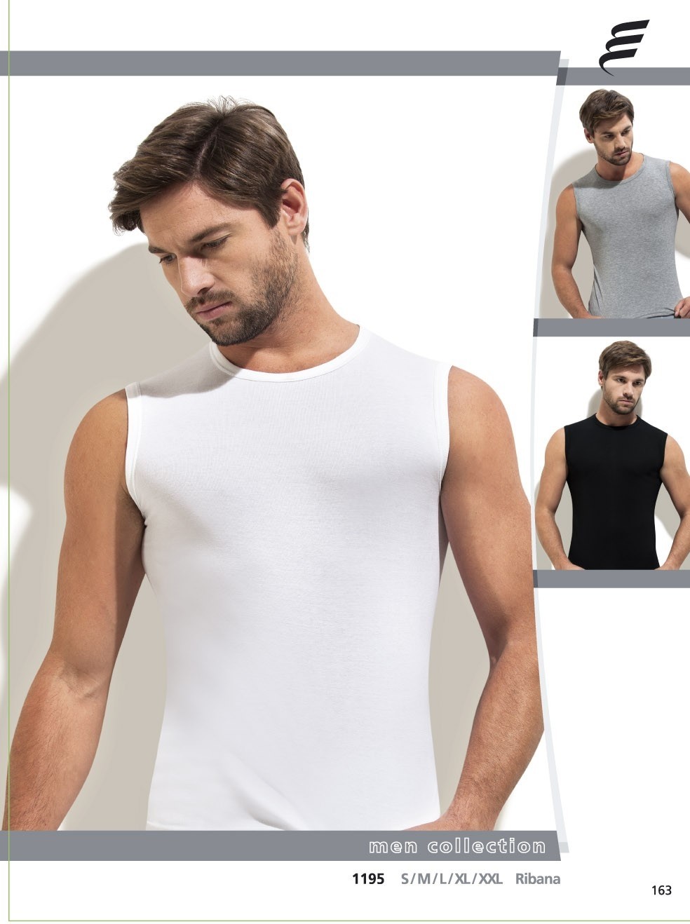 Rıbana Kolsuz Pamuklu Erkek Atlet Erdem 1195 - Beyaz