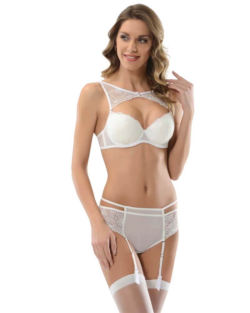 NBB Dantelli Şeffaf Sütyen Külot Takımı NBB 4478 - Görsel 2