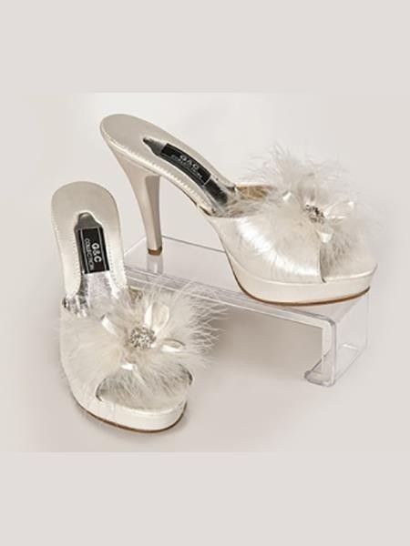 Taş Tüylü Rahat Çeyiz Terliği G & C Collection 145 - Ekru