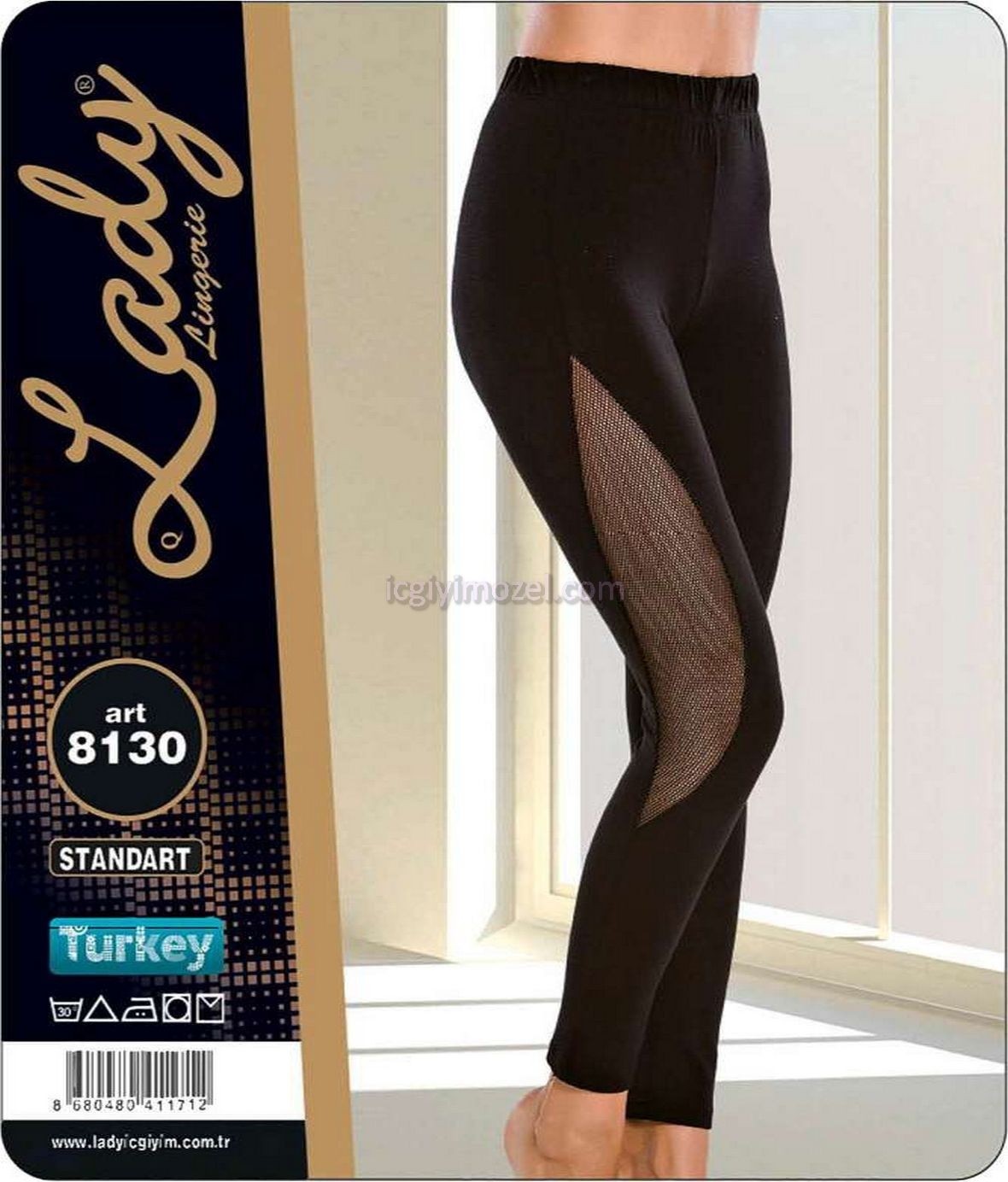 Lady Yüksek Bel Elastan Tayt Lady 8130 - Görsel 2