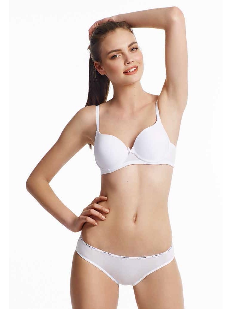 Pamuklu Düşük Bel Slip Külot 5'li Set Us. POLO 67001 - Siyah-Beyaz-Ten-Somon-Kırmızı