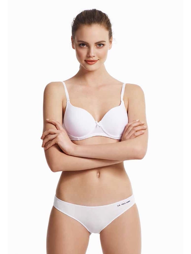 Yüksek Pamuk Oranı Kıl Lastikli Slip Külot Us. POLO Assn. 67006 - Siyah-Beyaz-Ten-Somon-Kırmızı