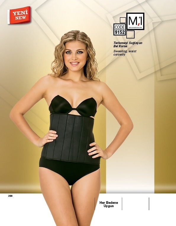 Kademeli Kompresyonlu Dikişsiz Korse Emay 9152 - Görsel