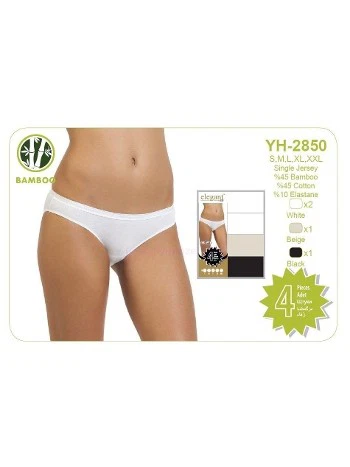 Bambu Pamuklu Slip Külot 4 Lü Paket Öztaş 2850 - 2