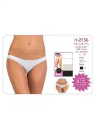 Pamuklu İz Yapmaz Bikini Külot 4 Lü Paket Öztaş 2756