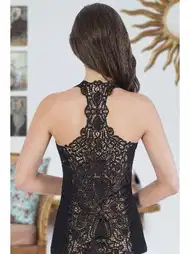 Dantelli Pamuklu Kısa Atlet HMD 2424