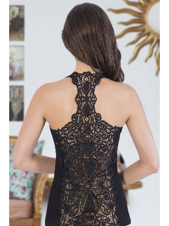 Dantelli Pamuklu Kısa Atlet HMD 2424