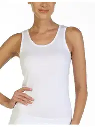 Kalın Askılı Pamuklu Kadın Atlet Çift Kaplan 752