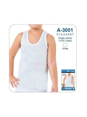 Pamuklu Rahat Kesim Çocuk Atlet Öztaş 3001 - 2