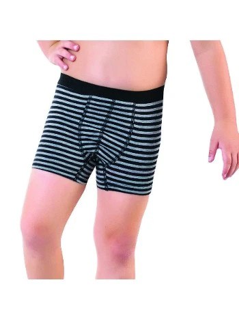 Pamuklu Esnek Çizgili Boxer Öztaş 3704