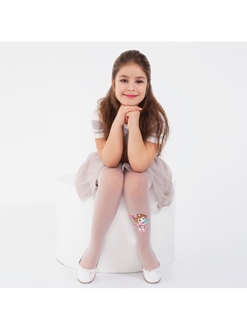 Daymod Ayben Tül Çocuk Külotlu Çorap Kemik Pembe Beyaz 2125033