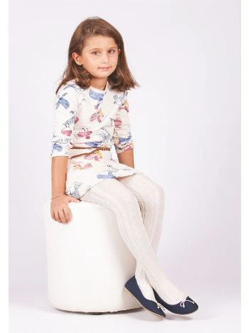 Yüksek Pamuklu Kaydırmaz Çocuk Külotlu Çorap Daymod 2126006