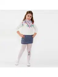 Yüksek Pamuklu Kaydırmaz Çocuk Külotlu Çorap Daymod 2142013