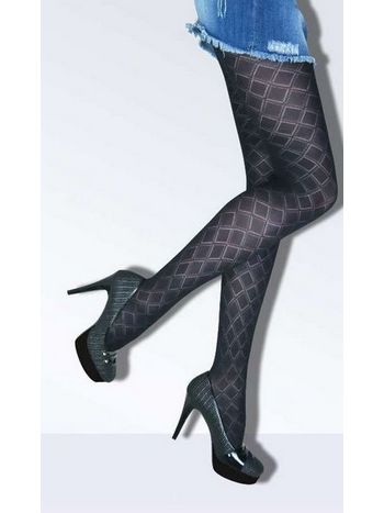 Düşük Denye Desenli Külotlu Çorap Daymod 1122007