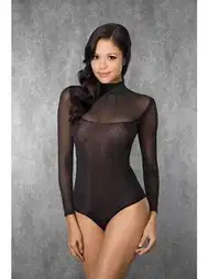 Siyah Tek Parça Çıtçıtlı Body Doreanse 12433