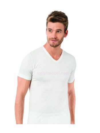 Bambu V Yaka Erkek Atlet Siyah Öztaş 1933