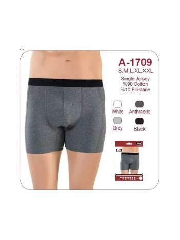 Esnek Bel Lastiği ve Pamuklu Kumaşlı Boxer Öztaş 1709 - 2