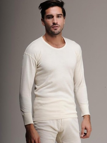 Avustralya Merinos Yünü Termal Uzun Kol Fanila Has Yün 100