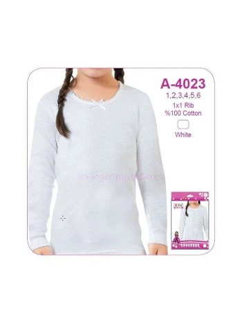 Pamuklu Geniş Askılı Kız Çocuk Atlet Öztaş 4023 - 2