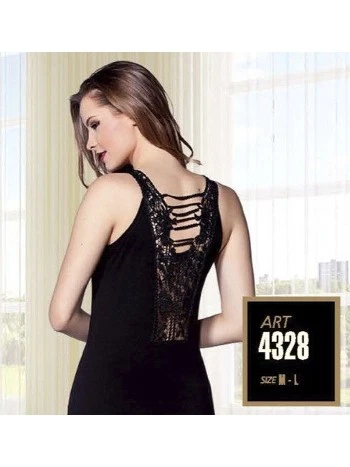 Yüksek Pamuklu Dikişsiz Kadın Atlet Lady 4328