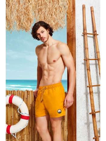 Saks Mavi Polyester Mayo Şort Doreanse 3808