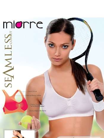 Miorre Büstiyer Seamless Bayan Yüzücü - 237-001700 Beyaz
