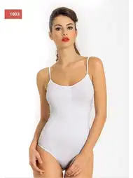 Dikişsiz İnce Askılı Body Polyamid Elastan Miss Fit 1903