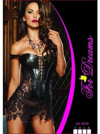 Dantel Detaylı Sırtı Fermuarlı Fantezi Giyim For Dreams 8019