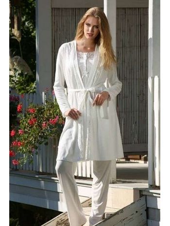 Viskon Üst-Alt Set Kadın Pijama Takımı Yeni İnci 119