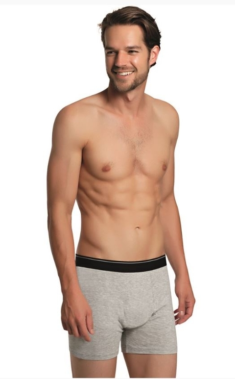 Pamuklu Esnek Bel Lastikli 3’lü Boxer NBB 736 - Karışık