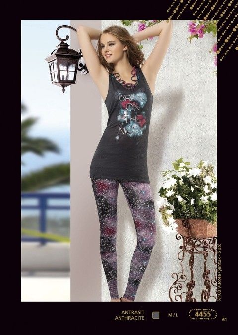 Anıt Yüksek Bel Esnek Tayt Takım Anıt 4455