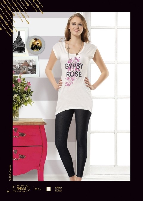 Anıt Esnek Yüksek Bel Tayt Anıt 4483