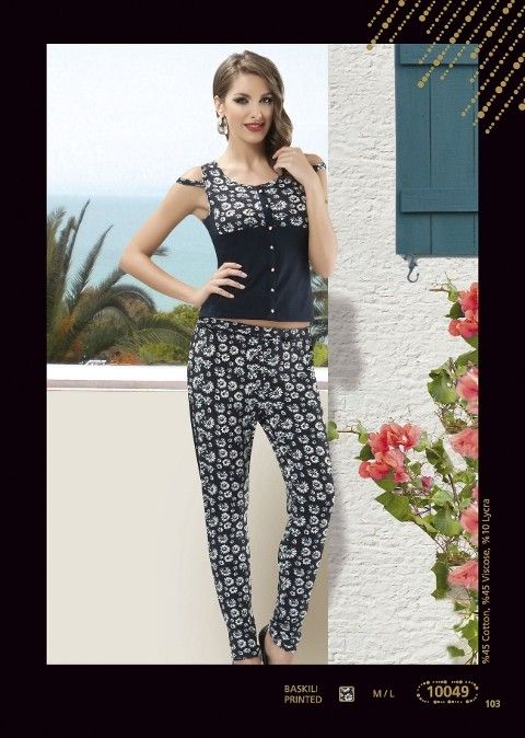 Anıt Penye Şık Takım Kadın Pijama Takımı Anıt 10049 - Görsel 3