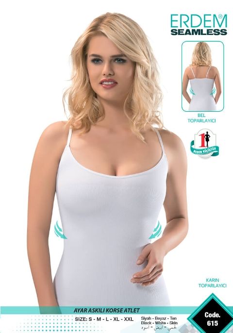 Erdem Dikişsiz Karın Toparlayıcı Atlet Erdem 615 - Görsel 3