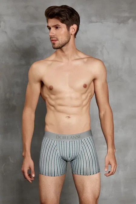 Modal Pamuk Karışımlı Baskılı Erkek Boxer Doreanse 1864 - Görsel