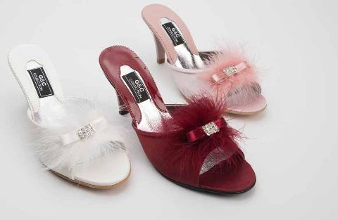 Rahat Beyaz Leopar Yeşil Bayan Çeyiz Terliği G & C 215