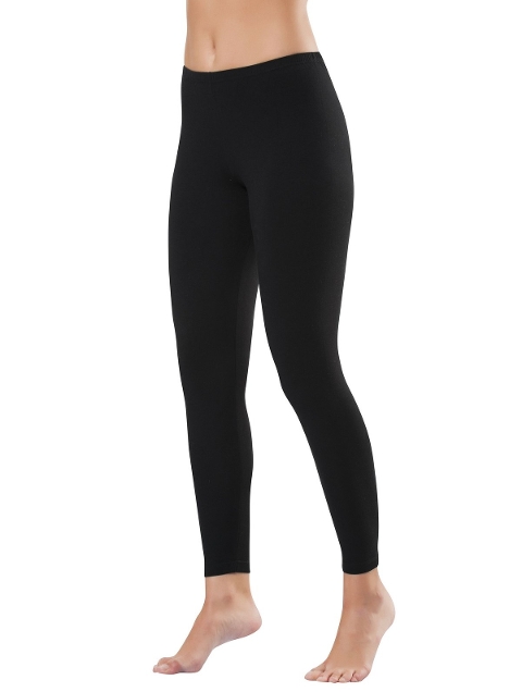 Yüksek Bel Likralı Uzun Tayt HMD 4004 - Siyah