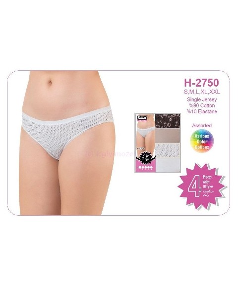 Öztaş Desenli Pamuklu Slip Külot Bayan Öztaş 2750 - Görsel 2