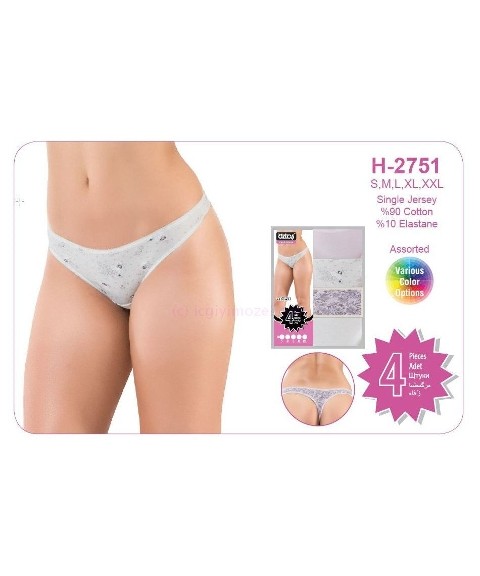 İp Detaylı Minimal String Külot Öztaş 2751 - 2