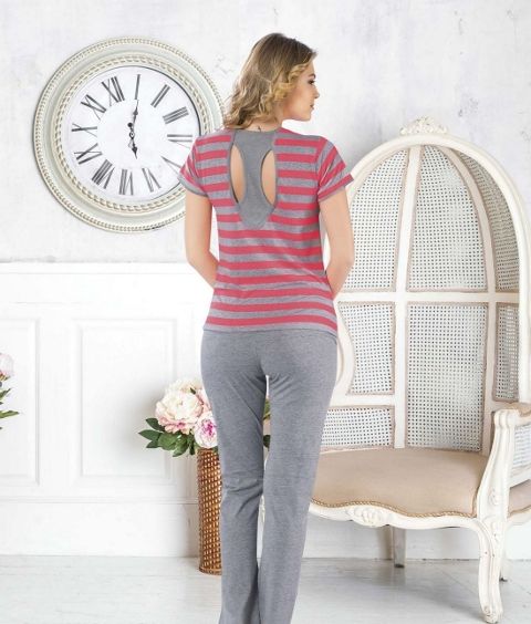 HMD Esnek Penye Pijama Takımı HMD 80147 - Görsel 2