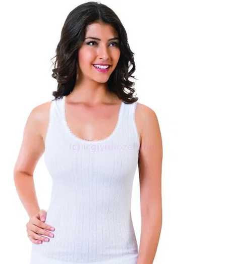 Pamuklu Geniş Askılı Kadın Atlet Öztaş 2002