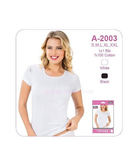 Pamuklu Ribana Yarım Kol Atlet Öztaş 2003 - 2