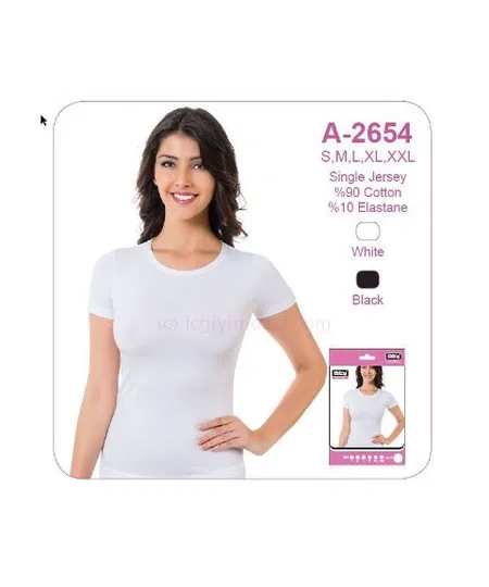 Yarım Kollu Esnek Tek Parça Body Öztaş 2654 - 2