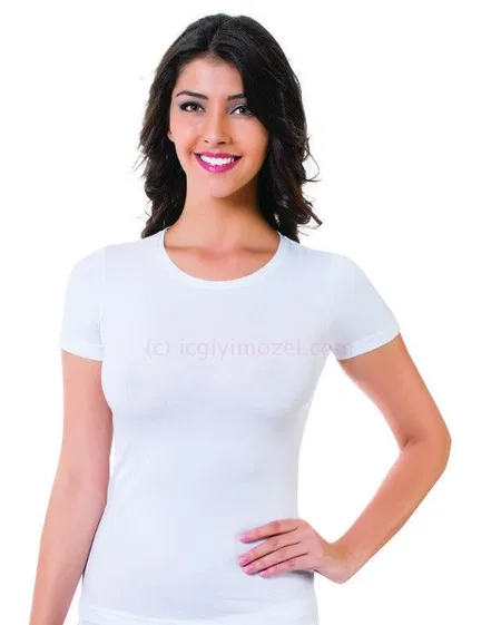 Yarım Kollu Esnek Tek Parça Body Öztaş 2654