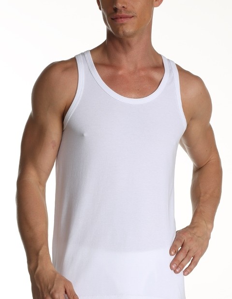 Pamuklu Elastanlı Kolsuz Erkek Atlet Çift Kaplan 917