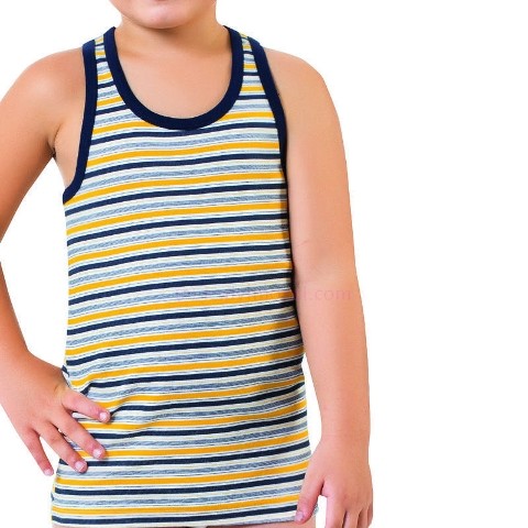 Pamuklu Yumuşak Çizgili Atlet Öztaş 3017