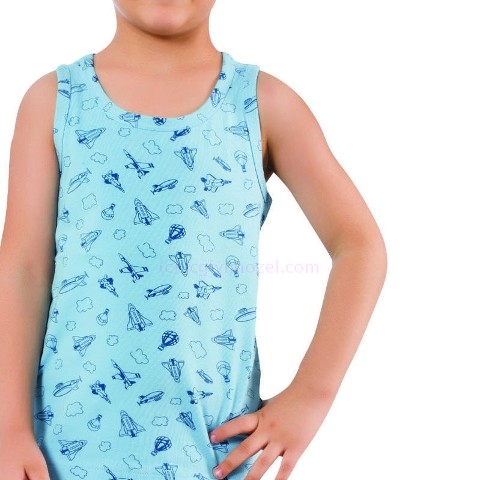 Öztaş Pamuklu Elastan Kesim Çocuk Atlet Öztaş 3624